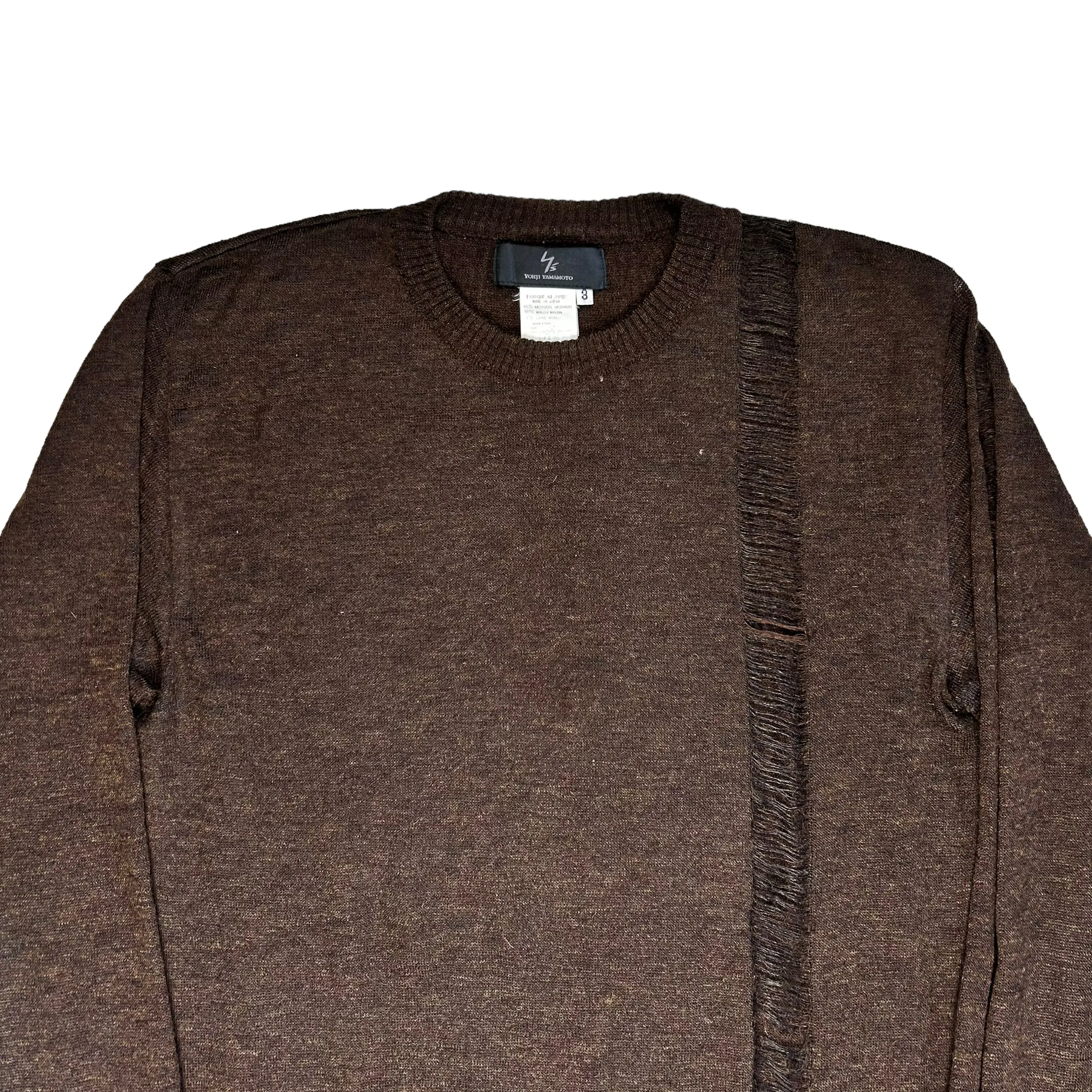 Yohji Yamamoto Mohair Sweater with Slashes